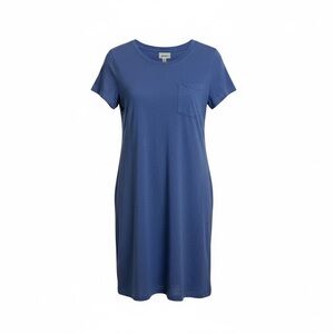 PACT NWT 100% organic cotton T-shirt dress. Light Blue